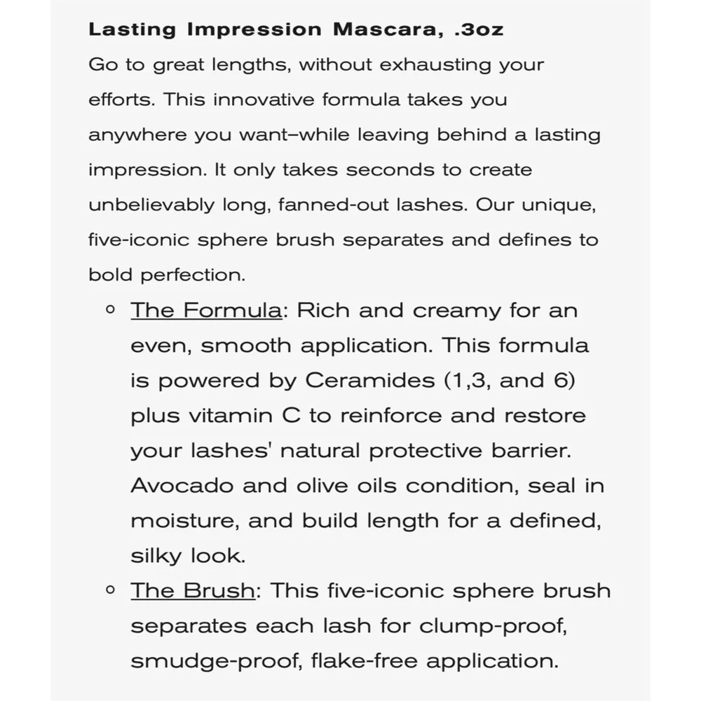 Elizabeth Arden Lasting Impression Mascara Set